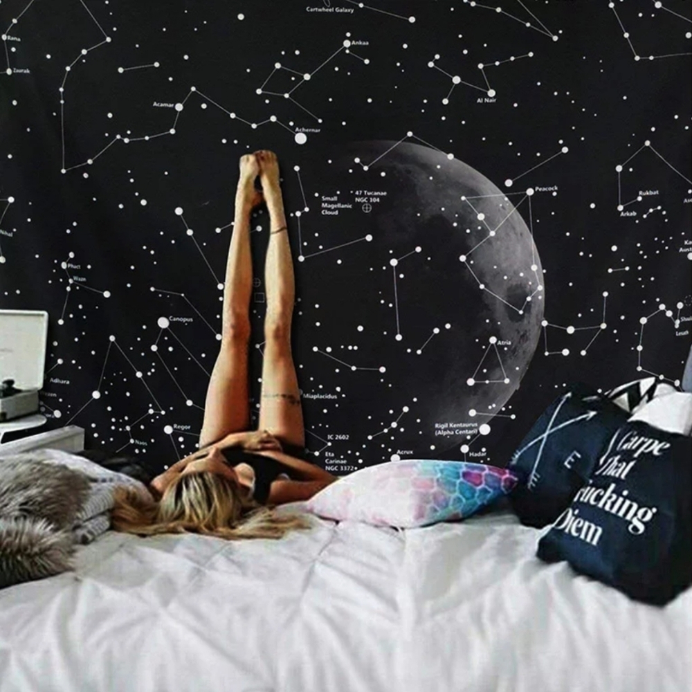 Large Tapestry Star Chart Astronomy - Picture 1 of 3